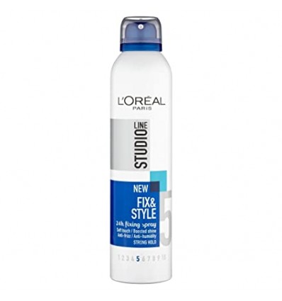 L'ORÉAL FIX & STYLE SPRAY FIJACIÓN 5 ANTIENCRESPAMIENTO 250 ml