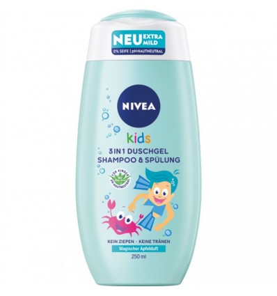 NIVEA Kids 3en1 champú con ALOE VERA BIO 250 ml