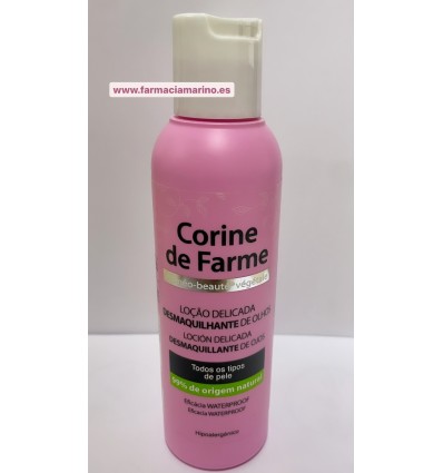 CORINE DE FARME LOCION DESMAQUILLANTE DE OJOS 99% DE ORIGEN NATURAL 125ML. TODO TIPO DE PIELES