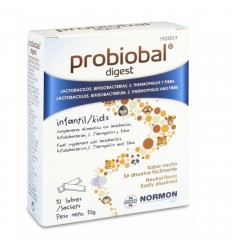 PROBIOBAL DIGEST PROBIOTICO INFANTIL SIN GLUTEN 10 SOBRES A PARTIR DE 6 MESES LABORATORIOS NORMON