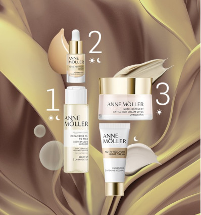 ANNE MOLLER RITUAL DE NUTRICIÓN Y DENSIDAD ENVASE REGALO CON 4 PRODUCTOS SKINCARE