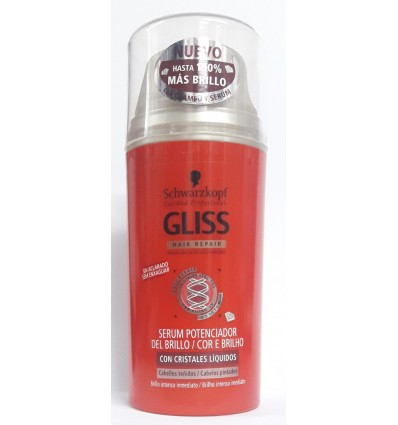 GLISS de Schwarzkopf SERUM POTENCIADOR DEL BRILLO con cristales líquidos 100 ml