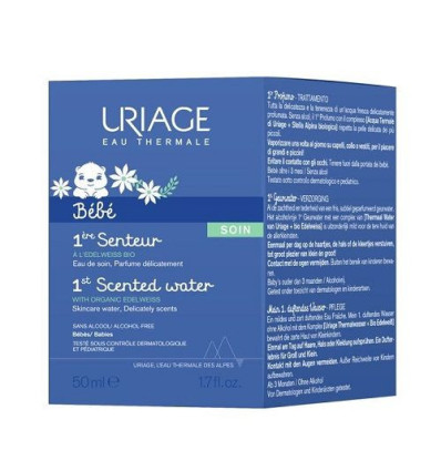 URIAGE BEBÉ PRIMERA COLONIA 50 ml SPRAY SIN ALCOHOL A PARTIR DE 3 MESES