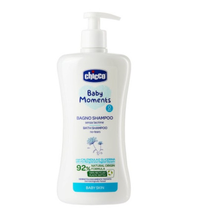 CHICCO BABY MOMENTS GEL-CHAMPÚ SIN LÁGRIMAS 500 ml