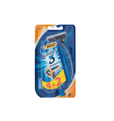 BIC COMFORT 3 PIVOT CUCHILLAS 4+2 UNIDADES