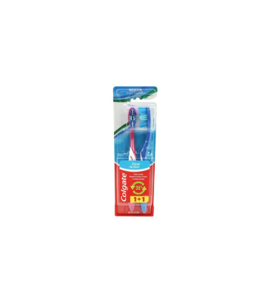 COLGATE TRIPLE ACCIÓN CEPILLO DENTAL MEDIO 2 UNIDADES