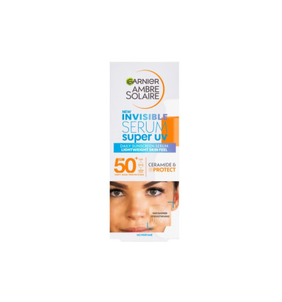 GARNIER SUPER UV SERUM INVISIBLE SPF 50 CON CERAMIDAS 30 ml