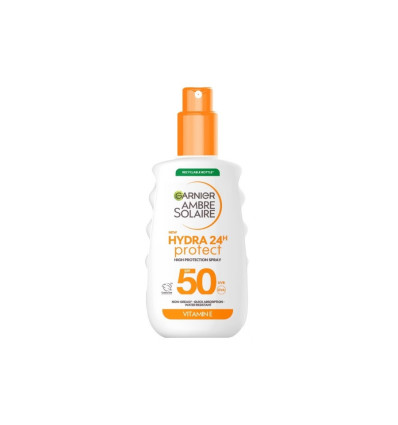 GARNIER AMBRE SOLAIRE HYDRA 24 PROTECCIÓN SOLAR SPRAY SPF 50 VITAMINA E 150 ml
