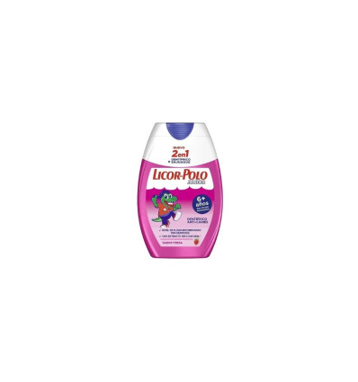 LICOR DEL POLO 2 EN 1 DENTÍFRICO + ENJUAGUE + 6 AÑOS SABOR FRESA 75 ml