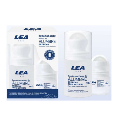 LEA DESODORANTE PIEDRA DE ALUMBRE EN CREMA 50 ml + 20 ml
