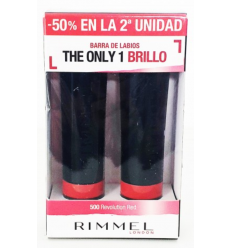 RIMMEL THE ONLY ONE BARRA DE LABIOS DUPLO REVOLUTION RED 500